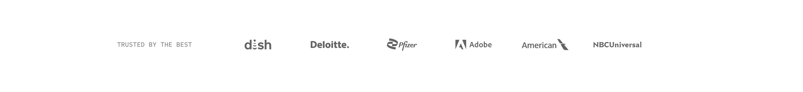ClickUp Trusted-By Logo Strip — Logo section from Clickup
