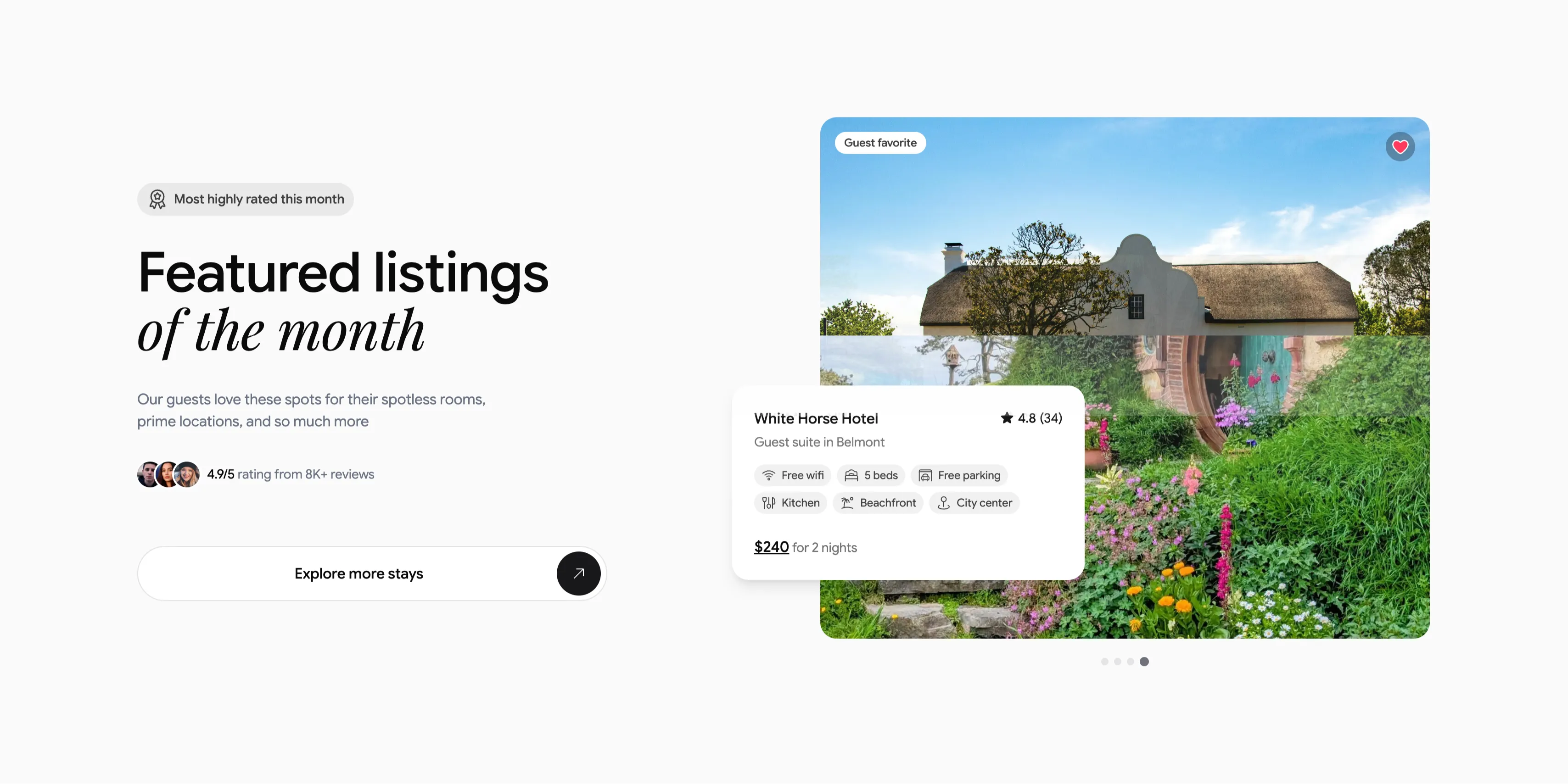 Featured Listing Of The Month Spotlight — Content section from Ceepii-nextjs-template