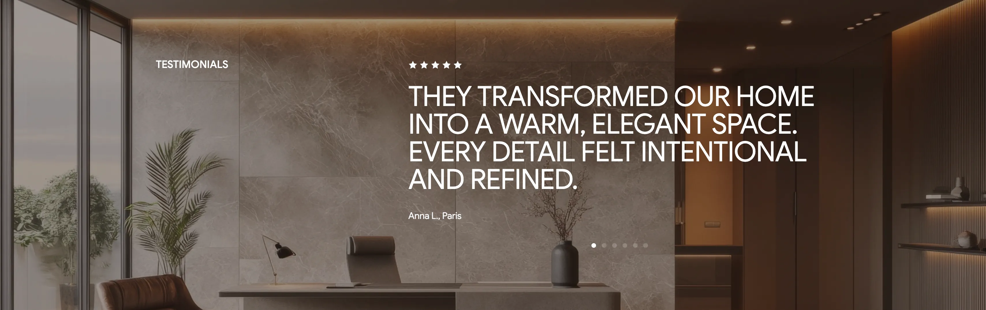 Intrio Full-Bleed Testimonial Quote — Testimonial section from Madebydesignesia