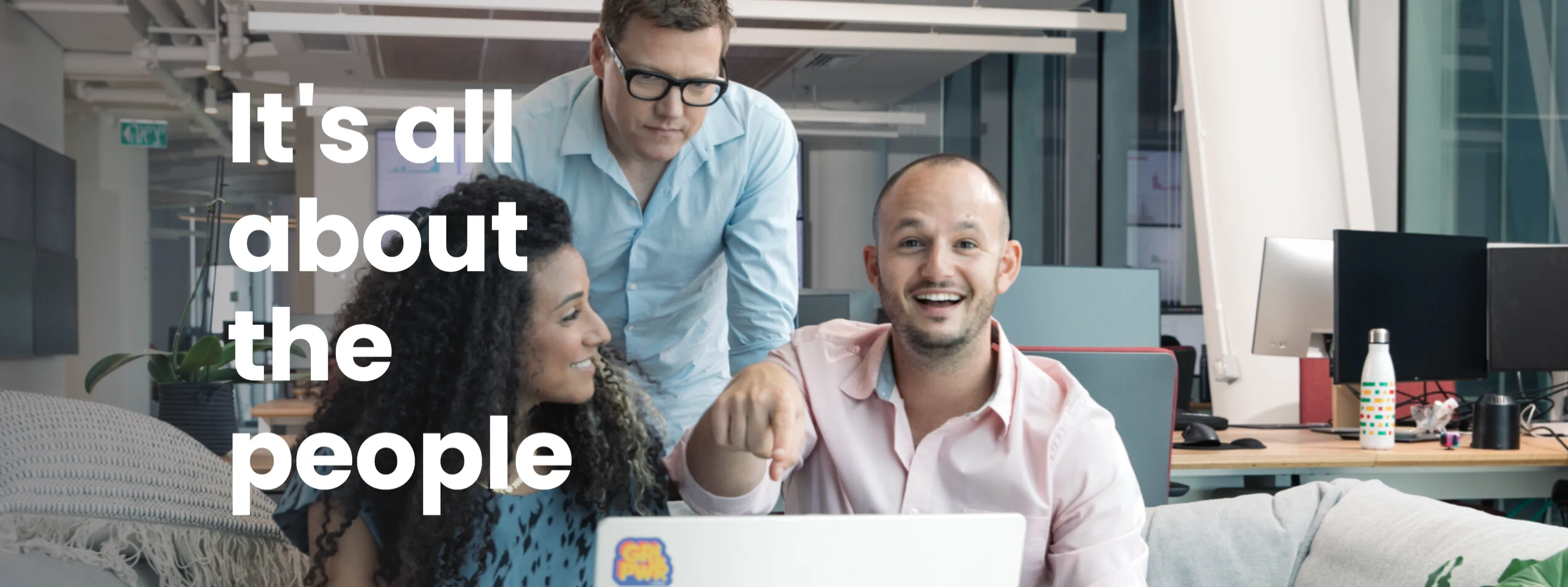 It's All About The People Photo Banner — Content section from Monday