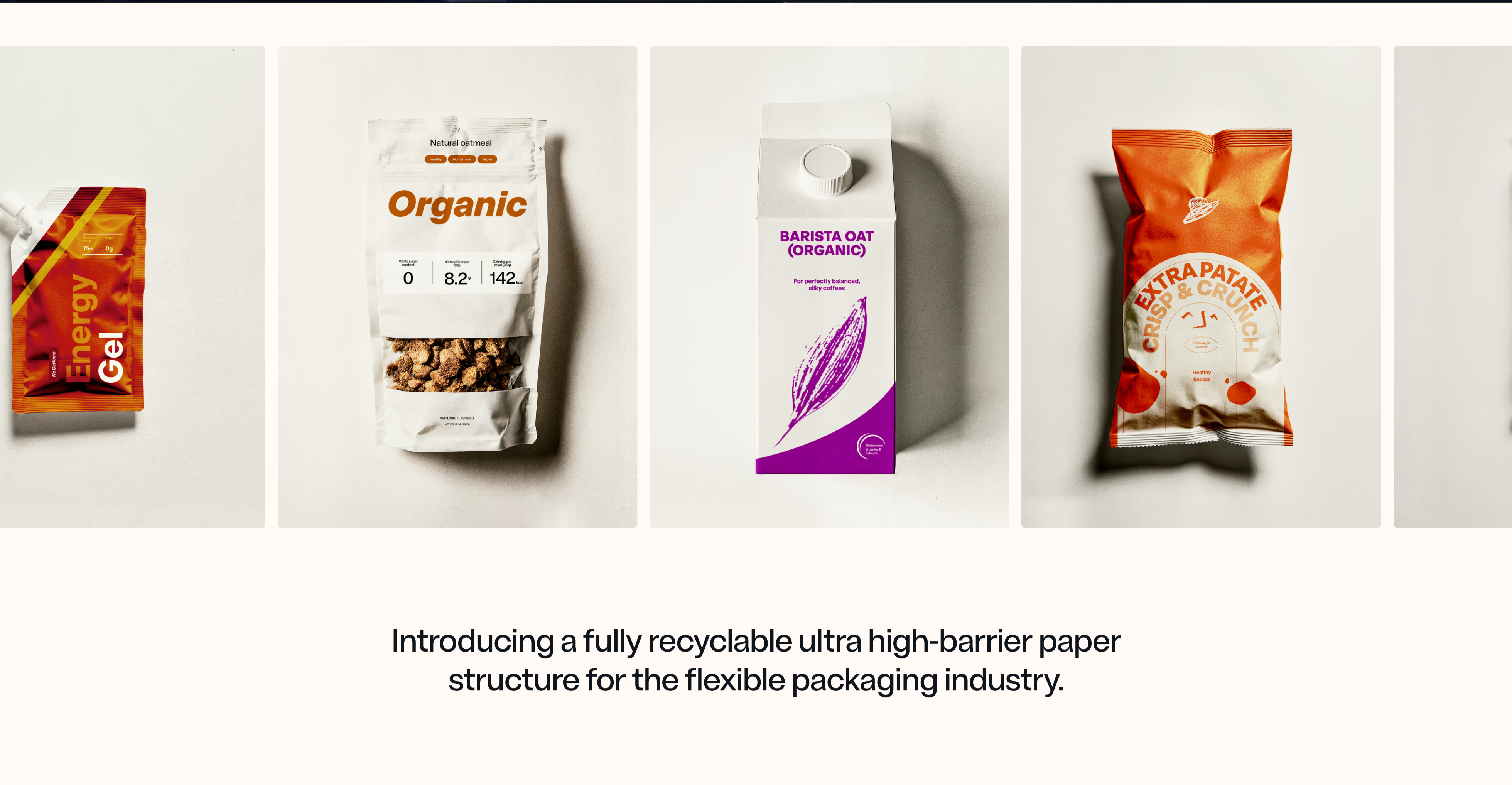 NFINITE Product Showcase Carousel — Carousel section from Nfinitepaper