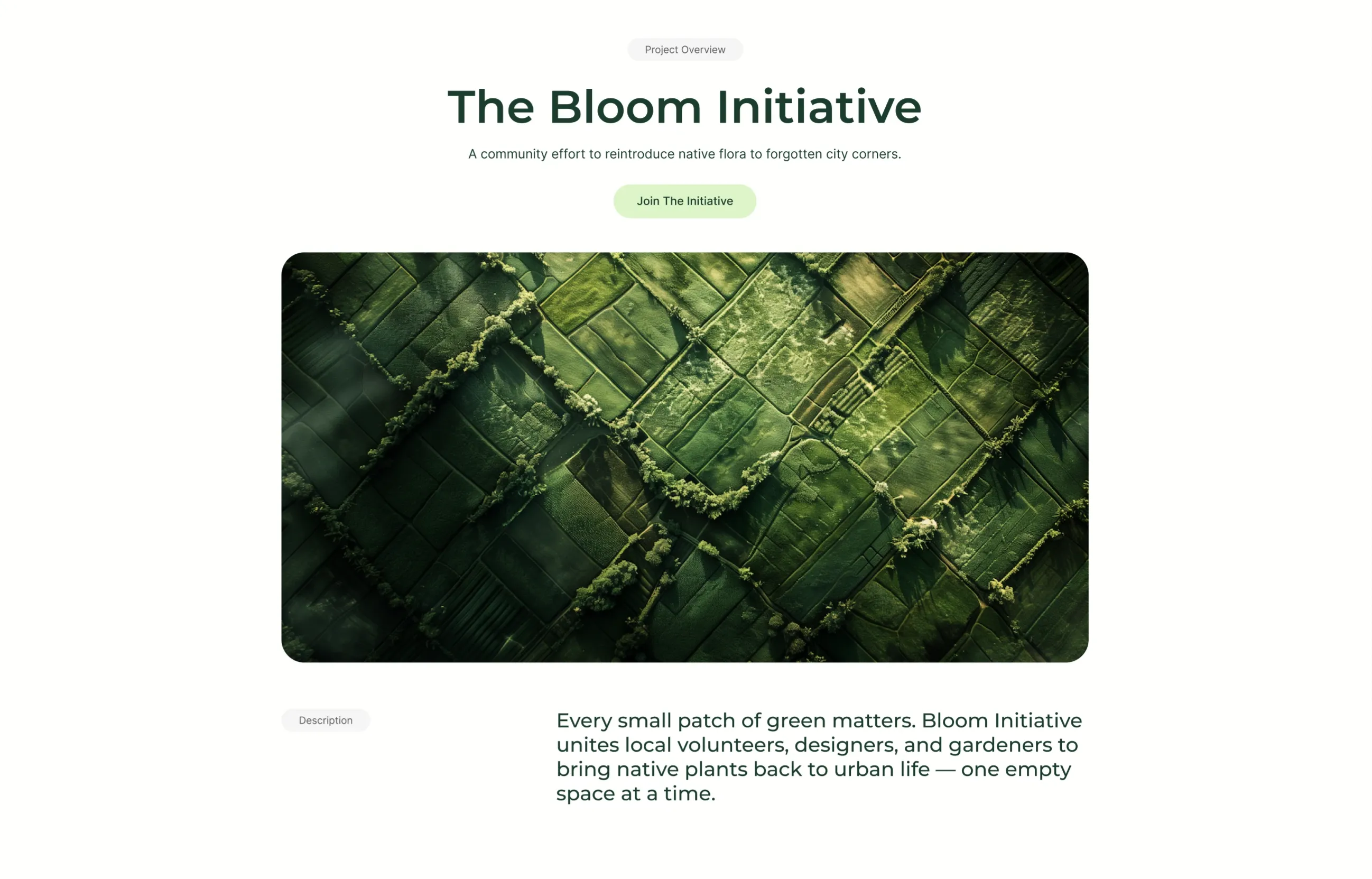 UrbanLeaf Centered Hero With Aerial Image — Hero section from Behance
